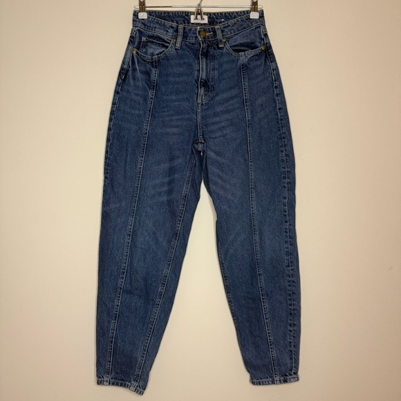 H&M X LEE Collab Vintage Style Medium Wash Balloon Jeans - Picture 2 of 9